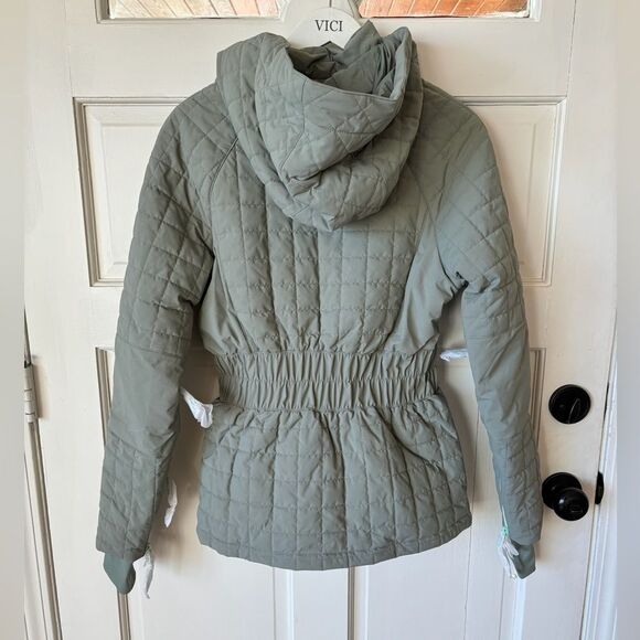 NWT Free People FP Movement Revolve All Prepped Ski Jacket In Greyed Olive - Picture 5 of 10